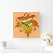 Najaarsauruuntypografie Vierkante Klok (Huis)