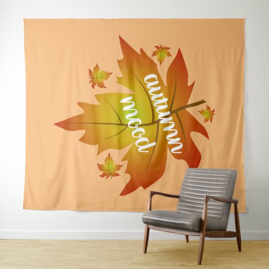 Najaarsauruuntypografie Wandkleed (In Situ (horizontaal))