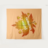 Najaarsauruuntypografie Wandkleed (Voorkant (horizontaal))