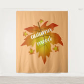 Najaarsauruuntypografie Wandkleed (Voorkant)