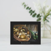 Najaarsavond in het zwarte briefkaart van Toscane (Staand voorkant)