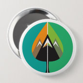 najaarsavonturen ronde button 4,0 cm (Voorkant /achterkant)