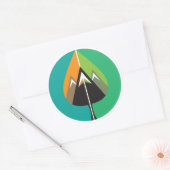 najaarsavonturen ronde sticker (Envelop)