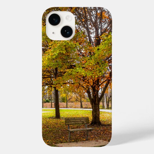 Najaarsbank Uitzicht Case-Mate iPhone Case (Achterkant)