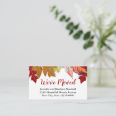 Najaarsbekendmaking van Leaves Moving Announement Informatiekaartje (Staand voorkant)