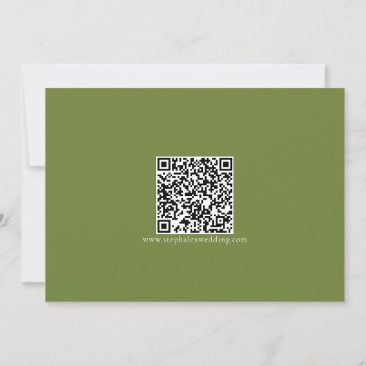 Najaarsbericht - Floral Wedding QR-code Save The Date (Achterkant)