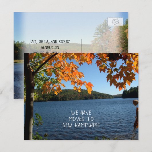 Najaarsbericht over de bekendmaking van het nieuwe briefkaart (Voorkant / Achterkant)