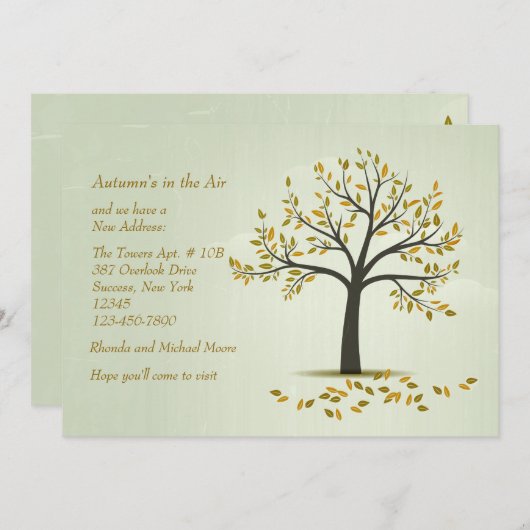 Najaarsbericht over het verplaatsen van bomen kaart (Voorkant / Achterkant)