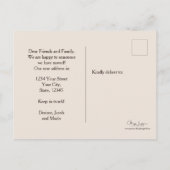 Najaarsbericht van het Land dat de Nieuwe Aankondi Briefkaart (Achterkant)