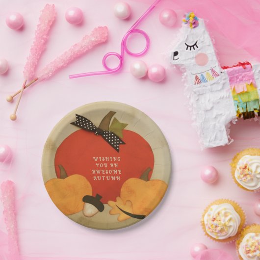 Najaarsbijeenkomst Herfst Celebration Napkins Papieren Bordje (Feest)