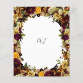Najaarsbijeenkomst herfst floral budget huwelijksu (Achterkant)