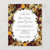 Najaarsbijeenkomst herfst floral budget huwelijksu (Voorkant)