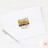 Najaarsbijeenkomst Herfst Pumpkin Patch Harvest Bo Vierkante Sticker (Envelop)