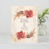 Najaarsbijeenkomst Herfst Sint-Floral Waterverf br Kaart (Staand voorkant)