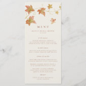 Najaarsbijeenkomst laat Herfst van legant zien Menu (Voorkant)