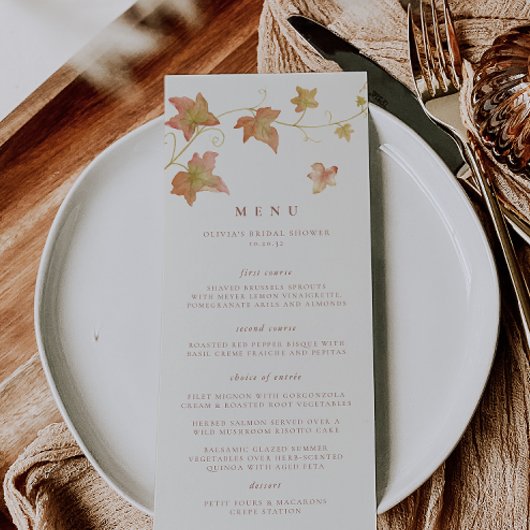 Najaarsbijeenkomst laat Herfst van legant zien Menu