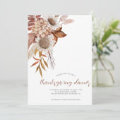 Najaarsbijeenkomst Thanksgiving Floral Kaart (Staand voorkant)