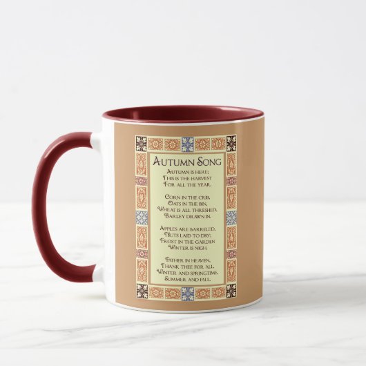 Najaarsbijeenkomst Thanksgiving gedicht Mok (Links)