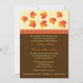 Najaarsbijeenkomst van de dag van het huwelijk kaart (Voorkant)