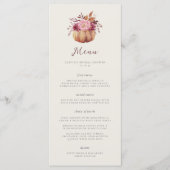 Najaarsbijeenkomst van de Herfst Pumpkin en Wildbl Menu (Voorkant)