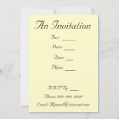 Najaarsbijeenkomst van de Thanksgiving in de zong Kaart (Achterkant)