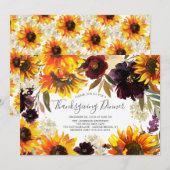 Najaarsbijeenkomst van de Thanksgiving van zonnebl Kaart (Voorkant / Achterkant)