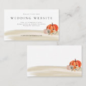 Najaarsbijeenkomst van de website van de finale visitekaartje (Voorkant / Achterkant)