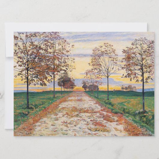 Najaarsbijeenkomst (van Ferdinand Hodler) Kaart (Voorkant)