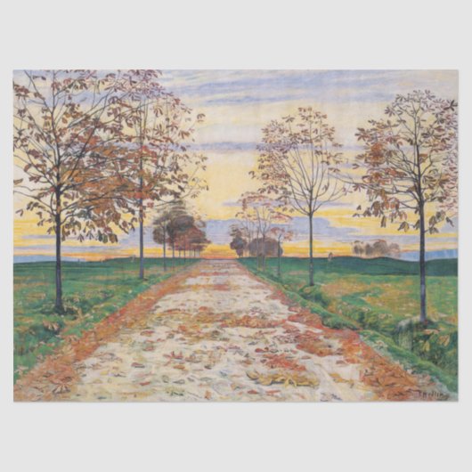 Najaarsbijeenkomst (van Ferdinand Hodler) Tissuepapier (Voorkant)