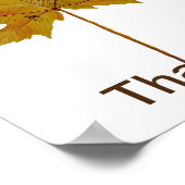 Najaarsblad Thankful waterverf Poster (Hoek)