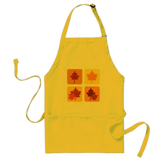 Najaarsbladeren - Apron Standaard Schort (Voorkant)