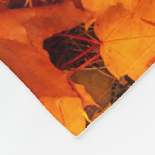 Najaarsbladeren bladeren bladeren bladeren herfstb fleece deken (Hoek)