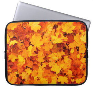 Najaarsbladeren bladeren bladeren bladeren herfstb laptop sleeve