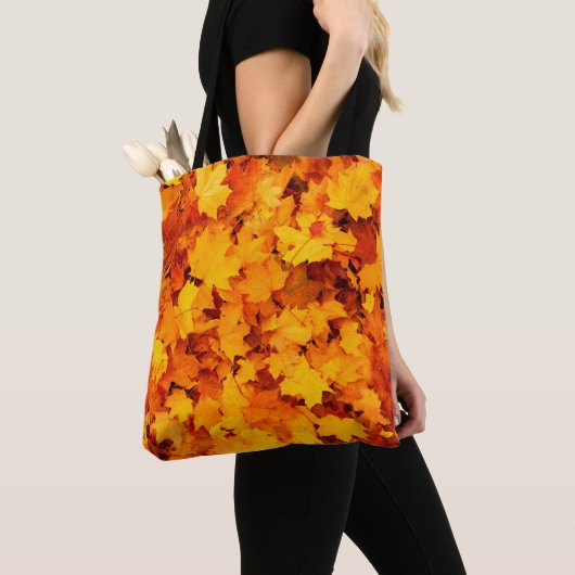Najaarsbladeren bladeren bladeren bladeren herfstb tote bag (Dichtbij)