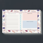 Najaarsbladeren - Dagelijkse organisator - Aangepa Post-it® Notes<br><div class="desc">Praktische en  naald-laptop met een overzicht en ruimte voor het noteren van notities en uw dagelijkse planning en het bijhouden van uw dagelijkse wateropname. Een patroon van herfstbladeren,  bessen en twijgen in oranje,  blauw en Bourgogne.</div>