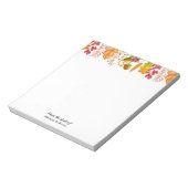 Najaarsbladeren en olierand notitieblok (Linkerzijde)