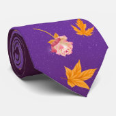 Najaarsbladeren en Rozen Stropdas (Opgerold)