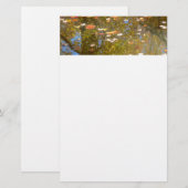 Najaarsbladeren en stroomreflectie op Greenbelt Briefpapier (Voorkant / Achterkant)