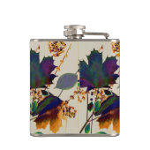 Najaarsbladeren in de Royal Colors Hip Flask Heupfles (Achterkant)