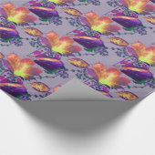 Najaarsbladeren in het Lila Cadeaupapier (Hoek)