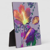 Najaarsbladeren in het Lila Fotoplaat (Zijkant)