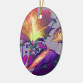 Najaarsbladeren in het Lila Keramisch Ornament (Links)