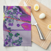 Najaarsbladeren in het Lila Theedoek (Quarter Fold)