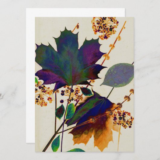 Najaarsbladeren in Royal Colors (Voorkant / Achterkant)
