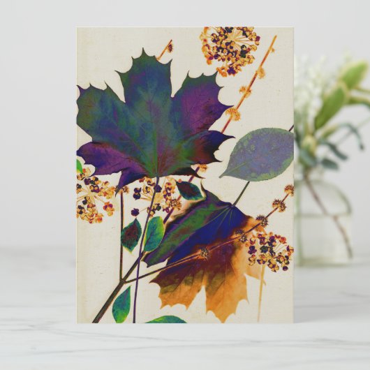 Najaarsbladeren in Royal Colors (Staand voorkant)