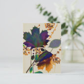 Najaarsbladeren in Royal Colors Briefkaart (Staand voorkant)