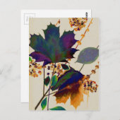 Najaarsbladeren in Royal Colors Briefkaart (Voorkant / Achterkant)