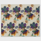 Najaarsbladeren in Royal Colors Cadeaupapier (Vlak)