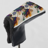 Najaarsbladeren in Royal Colors Golfheadcover (3/4 voorkant)