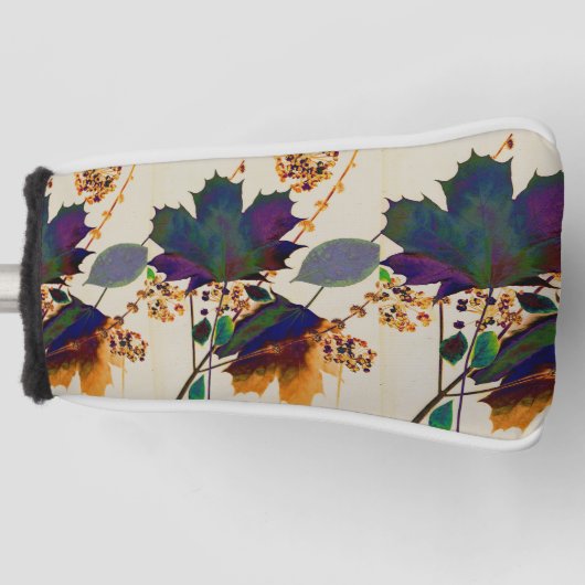 Najaarsbladeren in Royal Colors Golfheadcover (Voorkant)